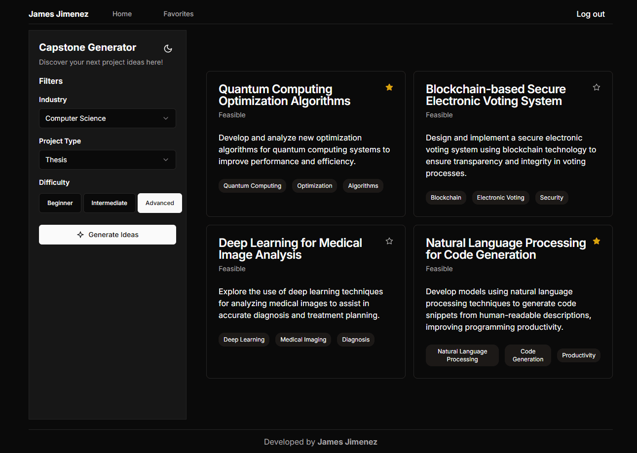 CAPSTONE GENERATOR